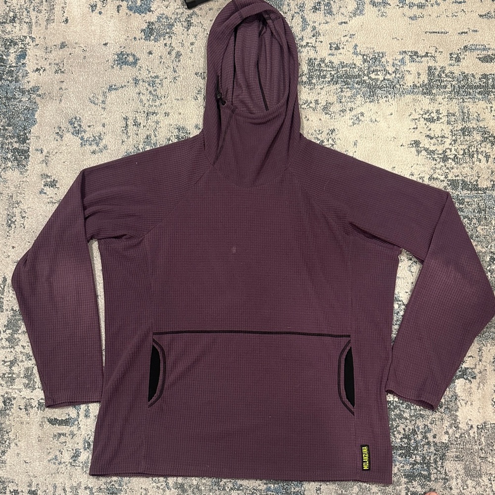 2019 XXL Vintage Melanzana Plum Micro Grid Hoodie